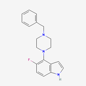 molecular formula C19H20FN3 B1390322 4-(4-benzylpiperazin-1-yl)-5-fluoro-1H-indole CAS No. 1171918-02-7