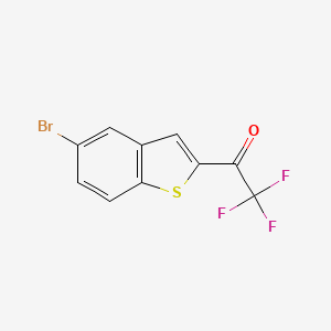 molecular formula C10H4BrF3OS B13903233 1-(5-Bromobenzo[b]thiophen-2-yl)-2,2,2-trifluoroethanone 