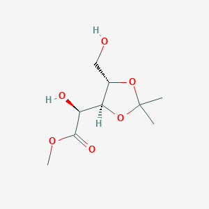 methyl (2S)-2-hydroxy-2-[(4S,5S)-5-(hydroxymethyl)-2,2-dimethyl-1,3-dioxolan-4-yl]acetate