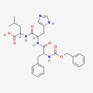 molecular formula C29H35N5O6 B13903270 Cbz-DL-Phe-DL-His-DL-Leu-OH 