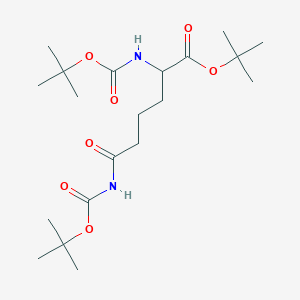 Tert-butyl 2,6-bis[(2-methylpropan-2-yl)oxycarbonylamino]-6-oxohexanoate