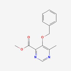 Methyl 5-benzyloxy-6-methyl-pyrimidine-4-carboxylate