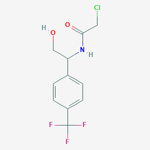 2-Chloro-N-[2-hydroxy-1-[4-(trifluoromethyl)phenyl]ethyl]acetamide