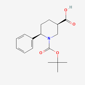 cis-1-Tert-butoxycarbonyl-6-phenyl-piperidine-3-carboxylic acid