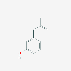 molecular formula C10H12O B13903302 3-(3-Hydroxyphenyl)-2-methyl-1-propene 