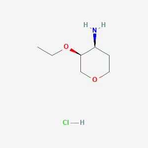 cis-3-Ethoxytetrahydropyran-4-amine;hydrochloride