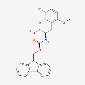 molecular formula C25H22BrNO5 B1390334 Fmoc-5-bromo-2-methoxy-D-phenylalanine CAS No. 220497-84-7