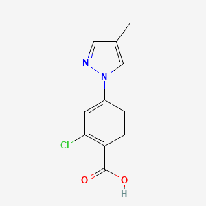 2-chloro-4-(4-methyl-1H-pyrazol-1-yl)benzoic acid