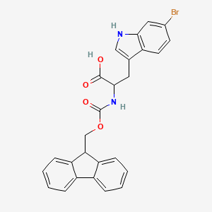 molecular formula C26H21BrN2O4 B1390335 Fmoc-6-bromo-DL-tryptophan CAS No. 753504-16-4