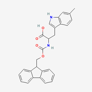 molecular formula C27H24N2O4 B1390336 Fmoc-6-methyl-DL-tryptophan CAS No. 1219150-44-3
