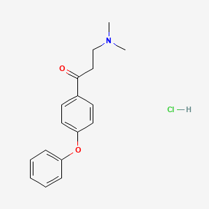 molecular formula C17H20ClNO2 B13903365 3-(Dimethylamino)-1-(4-phenoxyphenyl)propan-1-one;hydrochloride CAS No. 106556-72-3