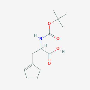 molecular formula C13H21NO4 B1390339 Boc-beta-cyclopenten-1-yl-DL-alanine CAS No. 1219411-02-5