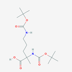 molecular formula C16H30N2O6 B1390340 Di-Boc-alpha-methyl-DL-ornithine CAS No. 1219378-96-7