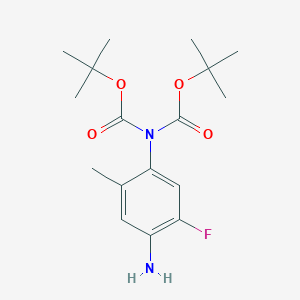 tert-butyl N-(4-amino-5-fluoro-2-methyl-phenyl)-N-tert-butoxycarbonyl-carbamate