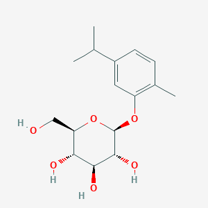 (2R,3S,4S,5R,6S)-2-(Hydroxymethyl)-6-(5-isopropyl-2-methylphenoxy)tetrahydro-2H-pyran-3,4,5-triol