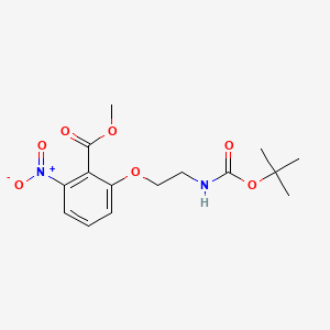 Methyl 2-[2-[(2-methylpropan-2-yl)oxycarbonylamino]ethoxy]-6-nitrobenzoate