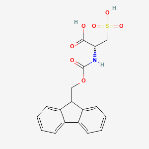 molecular formula C18H17NO7S B1390344 Fmoc-L-半胱氨酸 CAS No. 751470-47-0