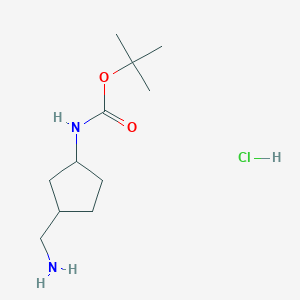 Tert-butyl N-[3-(aminomethyl)cyclopentyl]carbamate hydrochloride