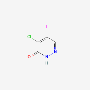 molecular formula C4H2ClIN2O B13903449 5-Chloro-4-iodo-1H-pyridazin-6-one 