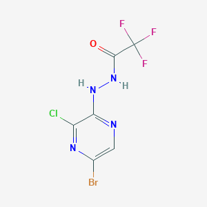 N'-(5-bromo-3-chloropyrazin-2-yl)-2,2,2-trifluoroacetohydrazide