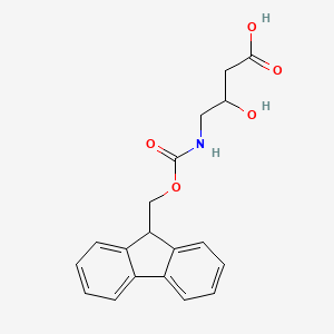 molecular formula C19H19NO5 B1390346 Fmoc-4-amino-3-hydroxybutanoic acid CAS No. 184763-08-4
