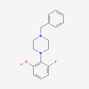 molecular formula C17H19FN2O B1390347 2-(4-Benzylpiperazin-1-yl)-3-fluorophenol CAS No. 1171917-55-7
