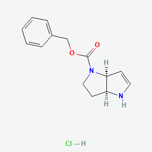 Benzyl (3aS,6aS)-3,3a,4,6a-tetrahydropyrrolo[3,2-b]pyrrole-1(2H)-carboxylate hydrochloride