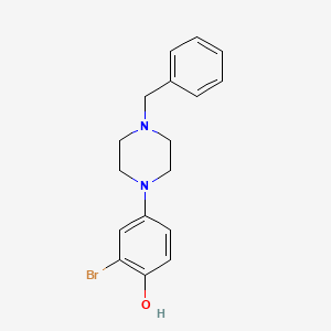 molecular formula C17H19BrN2O B1390348 4-(4-Benzylpiperazin-1-yl)-2-bromophenol CAS No. 1171917-64-8