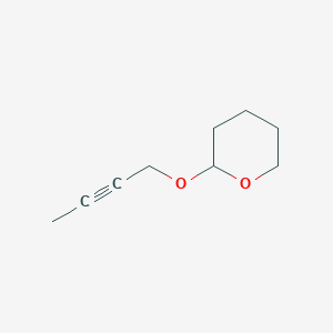 molecular formula C9H14O2 B13903491 2-(2-Butyn-1-yloxy)tetrahydro-2H-pyran 