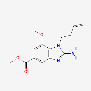 Methyl 2-amino-1-but-3-enyl-7-methoxybenzimidazole-5-carboxylate