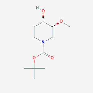 Tert-butyl (3R,4S)-4-hydroxy-3-methoxy-piperidine-1-carboxylate