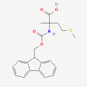 molecular formula C21H23NO4S B1390355 Fmoc-alpha-methyl-DL-methionine CAS No. 147108-43-8