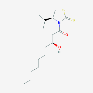 (3S)-3-hydroxy-1-[(4S)-4-propan-2-yl-2-sulfanylidene-1,3-thiazolidin-3-yl]decan-1-one