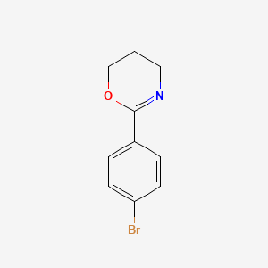 molecular formula C10H10BrNO B13903582 2-(4-Bromophenyl)-5,6-dihydro-4H-1,3-oxazine 