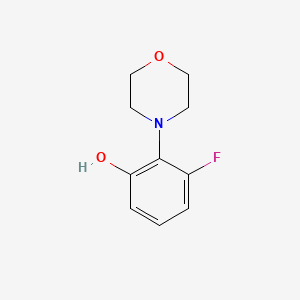 B1390359 3-Fluoro-2-(N-morpholino)phenol CAS No. 1171917-65-9