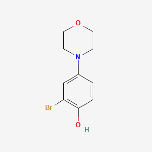 B1390362 2-Bromo-4-(N-morpholino)phenol CAS No. 1171917-71-7