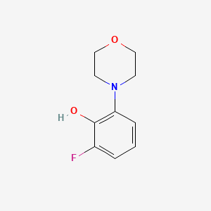 B1390366 2-(N-Morpholino)-6-fluorophenol CAS No. 1171917-96-6