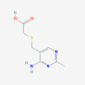 {[(4-Amino-2-methylpyrimidin-5-yl)methyl]sulfanyl}acetic acid