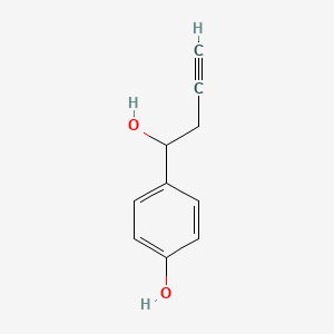 4-(1-Hydroxybut-3-yn-1-yl)phenol