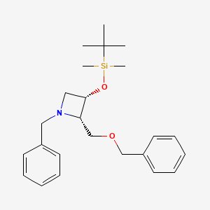 [cis-1-Benzyl-2-(benzyloxymethyl)azetidin-3-YL]oxy-tert-butyl-dimethyl-silane