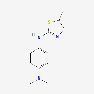 N,N-dimethyl-N'-(5-methyl-4,5-dihydro-1,3-thiazol-2-yl)benzene-1,4-diamine