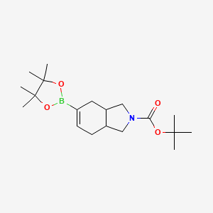 tert-Butyl 5-(4,4,5,5-tetramethyl-1,3,2-dioxaborolan-2-yl)-1,3,3a,4,7,7a-hexahydro-2H-isoindole-2-carboxylate