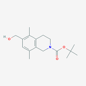 tert-butyl 6-(hydroxymethyl)-5,8-dimethyl-3,4-dihydro-1H-isoquinoline-2-carboxylate