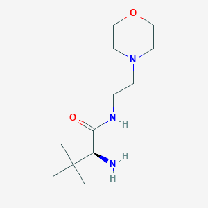 (2S)-2-amino-3,3-dimethyl-N-(2-morpholin-4-ylethyl)butanamide