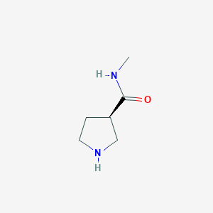 molecular formula C6H12N2O B13903841 (R)-N-Methylpyrrolidine-3-carboxamide CAS No. 1160161-52-3