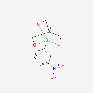 4-Methyl-1-(3-nitrophenyl)-2,6,7-trioxa-1-borabicyclo[2.2.2]octan-1-uide