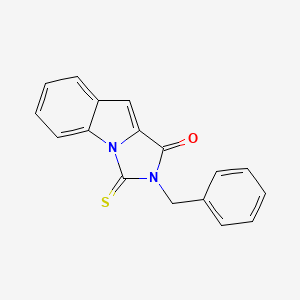 1H-Imidazo[1,5-a]indol-1-one, 2,3-dihydro-2-(phenylmethyl)-3-thioxo-