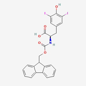 molecular formula C24H19I2NO5 B1390392 Fmoc-3,5-diiodo-D-tyrosine CAS No. 212651-51-9
