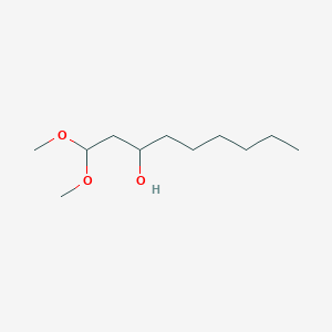 molecular formula C11H24O3 B13903924 1,1-Dimethoxynonan-3-ol 