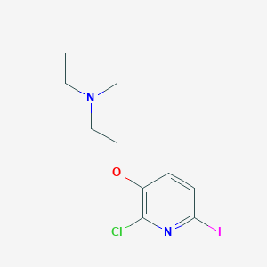 2-((2-chloro-6-iodopyridin-3-yl)oxy)-N,N-diethylethan-1-amine